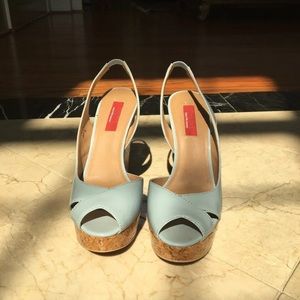 saks fifth avenue baby blue heels